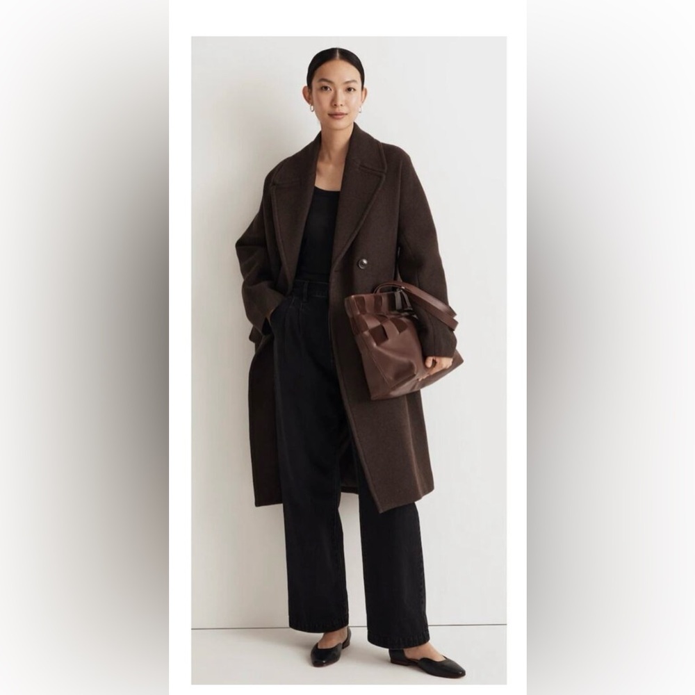 Madewell brown wool coat